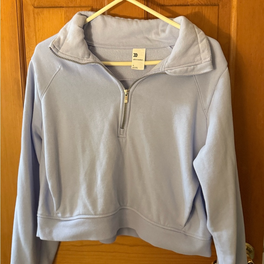 All In Motion cropped quarter zip
